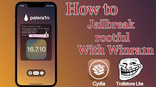 Winra1n Cách jailbreak iPhone X iOS 16710 và cài Cydia  Trollstore Lite  Xoainfo  AutoTouch [upl. by Eisyak]