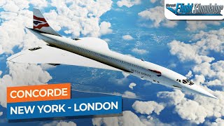 MSFS New York JFK to London Heathrow  Concorde British Airways｜Drawyah [upl. by Quintilla109]