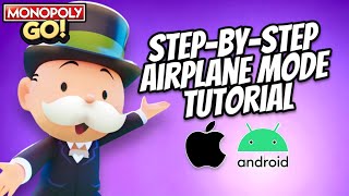 NEW Airplane Mode Glitch Tutorial  iOS amp Android Monopoly Go [upl. by Burkhart7]