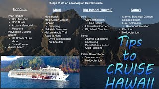 Tips for Your Hawaii Cruise Vacation 7day Norwegian [upl. by Elades132]