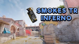 CS2 Inferno  TODAS as Smokes que você precisa pro lado TR [upl. by Ajan]