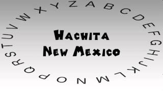 How to Say or Pronounce USA Cities — Hachita New Mexico [upl. by Nohsauq]