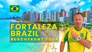 🇧🇷 FORTALEZA BRAZIL Beachfront WALKING TOUR 2023 Beira Mar to Iracema Day 1 as a DIGITAL NOMAD [upl. by Porcia]