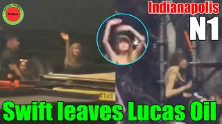 Taylor Swift leaves Lucas Oil Stadium after finishing her N1 Eras Tour in Indianapolis [upl. by Yenaffit]