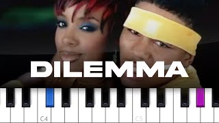 Nelly ft Kelly Rowland  Dilemma piano tutorial [upl. by Marlette]