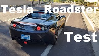 Tesla Roadster Test Probefahrt im sonnigen Arizona Plus zwei Model S Sondermodell [upl. by Meeki]