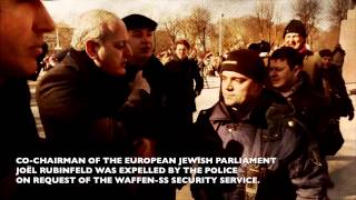 WaffenSS veterans march in Latvian capital Riga [upl. by Nimajneb]