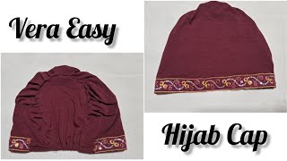 Very Easy Hijab Cap Cutting amp StitchingHijabInar Cap Tutorial [upl. by Naxor]