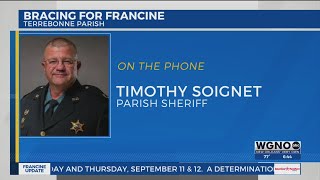 Terrebonne Parish Sheriff Timothy Soignet on approaching Hurricane Francine [upl. by Umeko510]