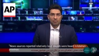 Iran TV news reports relatively loud sounds were heard in Isfahan province [upl. by Iveson]