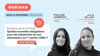 Evolution de la Loi AGEC  quelles obligations pour les industriels du non alimentaire en 2024 [upl. by Ofori]