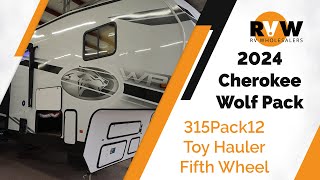 2024 Wolf Pack 315PACK12 Toy Hauler Fifth Wheel WalkThrough [upl. by Ashelman]