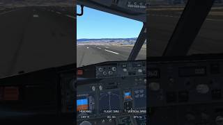 Cockpit View aviation airportlanding flightsimulator shorts [upl. by Aenal]