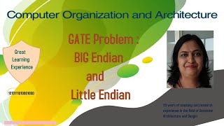 Little Endian and Big Endian  GATE PROBLEM [upl. by Ellebanna]