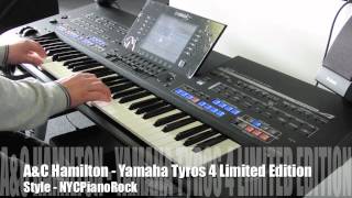 Yamaha Tyros 4 10th Anniversary Limited Edition Demo  NYC Piano Rock [upl. by Ainomar]