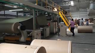 5 ply Automatic corrugated board plantNatraj corrugating machinery company 919810275497 [upl. by Noyr393]