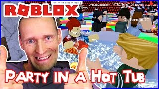 Dance Party in a Hot Tub  Roblox MeepCity [upl. by Noside152]