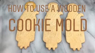 How to use a wooden cookie or Speculaas mold [upl. by Vanhomrigh]