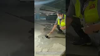 Install Cement Grouting Pipes To Treat Underground Garage Seepage [upl. by Llecram]