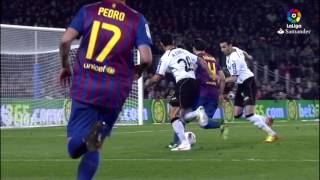 Resumen de FC Barcelona vs Valencia CF 51 20112012 [upl. by Bores278]