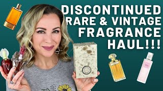 Rare Discontinued amp Vintage Fragrance Haul [upl. by Easter350]