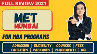 MET Mumbai  MMSPGDM Programs  Admission amp Eligibility  Courses amp Fees  Curriculum  Placements [upl. by Yenrab261]