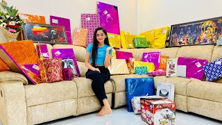 WOW I got Lots Of GIFTS on Griha Pravesh Celebration Of New House  UNBOXING  Bindass Kavya Vlogs [upl. by Nitza388]