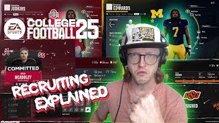 College Football 25 Dynasty Mode  RECRUITING amp the TRANSFER PORTAL EXPLAINED IN DEPTHPart 34 [upl. by Fisk]