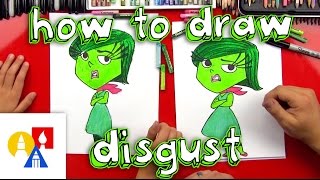 How To Draw Disgust From Inside Out [upl. by Nissy755]