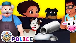 ChuChu TV Police Saving Milk  Fun Cartoons for Kids [upl. by Yna]