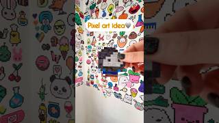 🩶pixel art ideas ✨shorts craftpixelart art sticker ideaspixelcraft [upl. by Melisent]