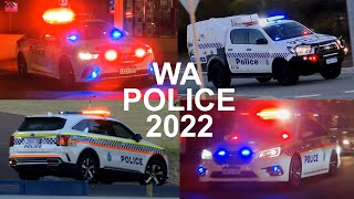 Police Vehicles in Action  Perth Western Australia  2022 [upl. by Notlil]