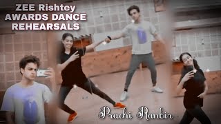 pranbir kkb Prachi Ranbir Dance rehearsals  zee rishtey awards  prachi ranbir offscreen masti [upl. by Laure]