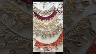 crochet Anklet r2l handmade crochet home crochet jewellery handmade jewellery crochetpatterns [upl. by Koby448]