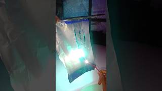 Aluminium foil with LED bulb ideas ledbulb experiment therkguy repair electrical diy [upl. by Etneciv]