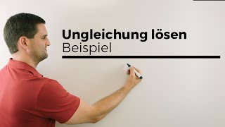 Ungleichung lösen Beispiel mit Betrag auf einer Seite  Mathe by Daniel Jung [upl. by Harat]