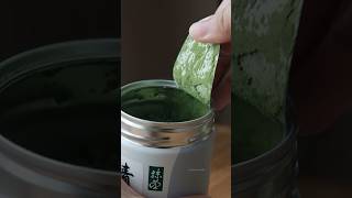 Opening a new can of Matcha 💚🍵 First time trying Marukyu Koyamaen matcha asmr homecafe [upl. by Etep]