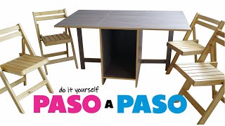 ¿Cómo hacer una mesa extensible y rebatible 🔴 SIN EXPERIENCIA 🔴 [upl. by Derril]