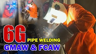 6G Welding with GMAW amp FCAW [upl. by Llerrehc9]