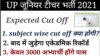 UP Aided Junior Teacher Cut Off Marks 2021 [upl. by Sayce606]