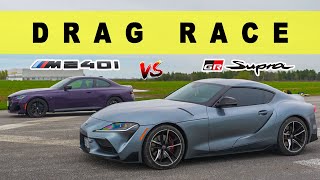 2022 BMW M240i XDrive vs Toyota Supra GR 30 everyone is winner Drag and Roll Race [upl. by Ennahs]