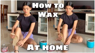 How to remove body hair at home HOW I WAX AT HOME Mishti Pandey [upl. by Ylrebnik]