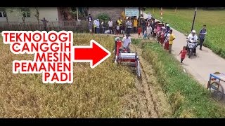 Teknologi Canggih Mesin Panen Padi  Mini Combine Harvester FIRMAN [upl. by Notlit663]