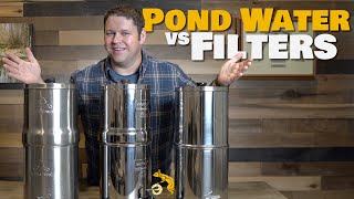 Pond Water vs Water Filters Berkey  Alexapure  Purewell [upl. by Eenoj]