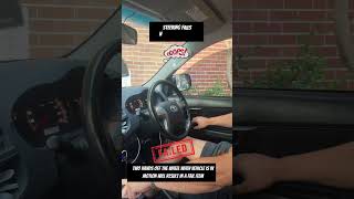 more steering fail examples coming your way driving drivingtest fail [upl. by Nirtak]