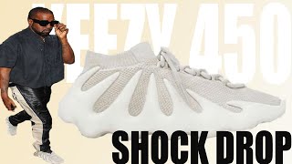 YEEZY 450 CLOUD WHITE SHOCK DROP YEEZY SUPPLY EXCLUSIVE [upl. by Dlanar]