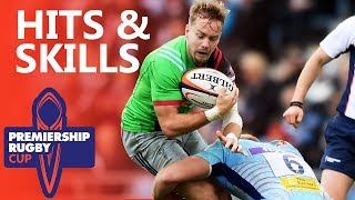 Hits amp Skills  Round 3  Premiership Rugby Cup 201819 [upl. by Asseneg]