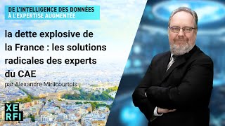 La dette explosive de la France  les solutions radicales des experts du CAE AMirlicourtois [upl. by Oirottiv502]