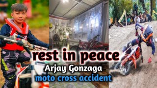 Arjay Gonzaga GoPro footage August 12024 moto cross accident layte AKA king cobra ng Digos [upl. by Nnylyoj907]