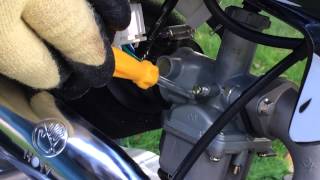 Adjust Carburetor on a SSR Pit Bike [upl. by Terry]